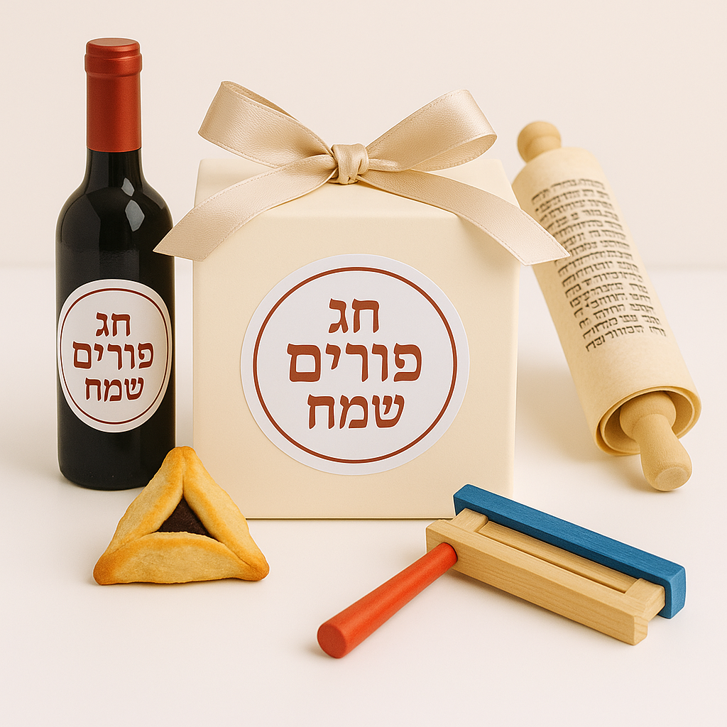 מדבקות שם ממותגות לפורים