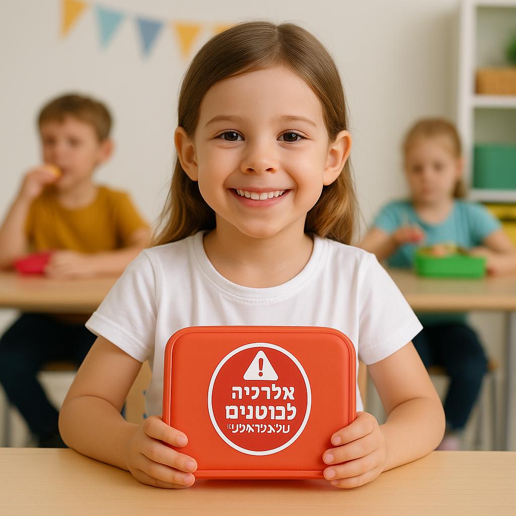 מדבקות שם לסימון אלרגיה