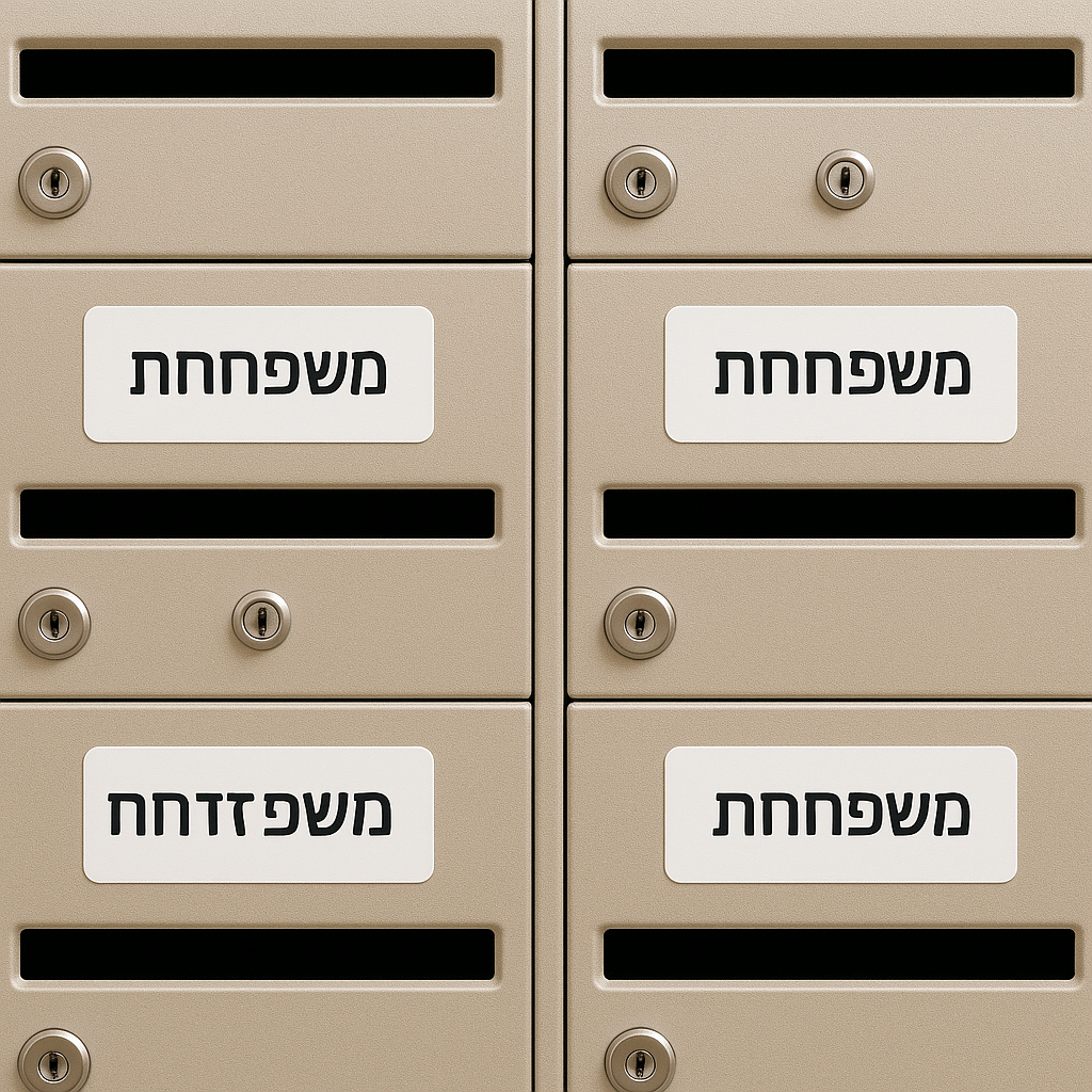 מדבקה לתיבת הדואר